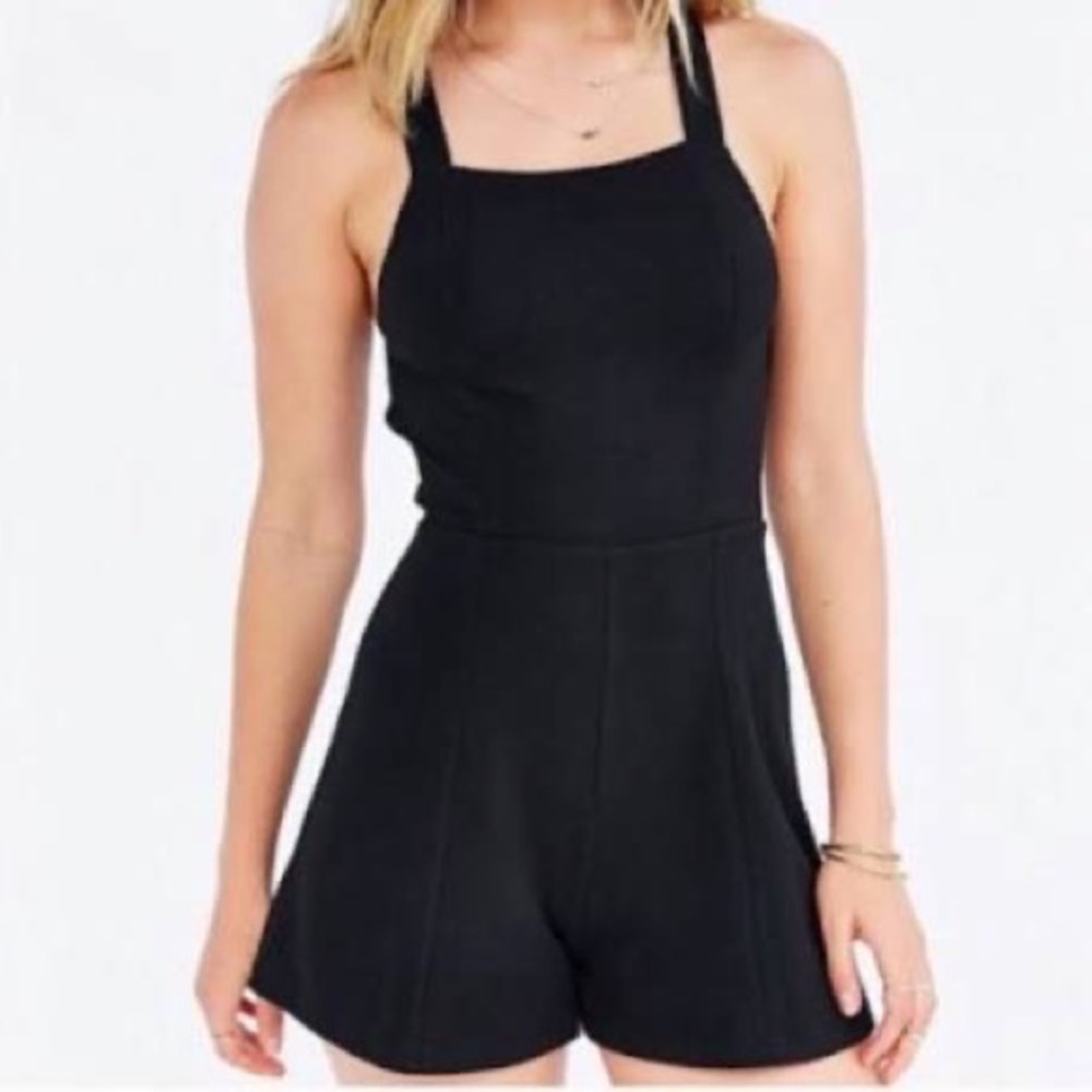 Silence and Noise Backless Romper